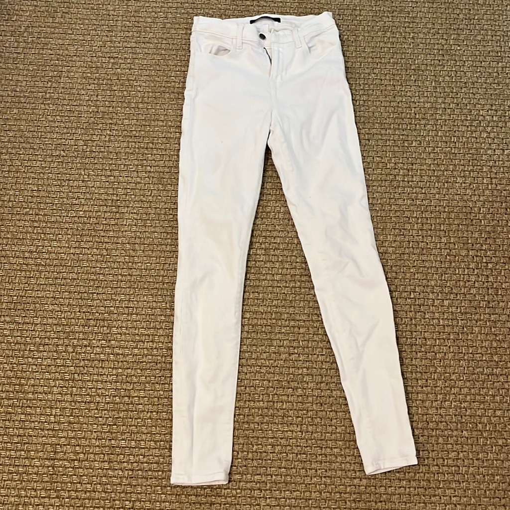 J Brand White Skinny Jeans